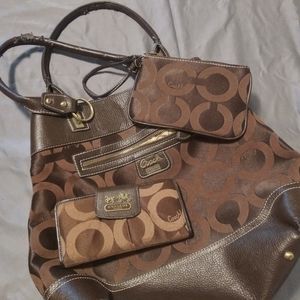 Women's Coach purse and wallets